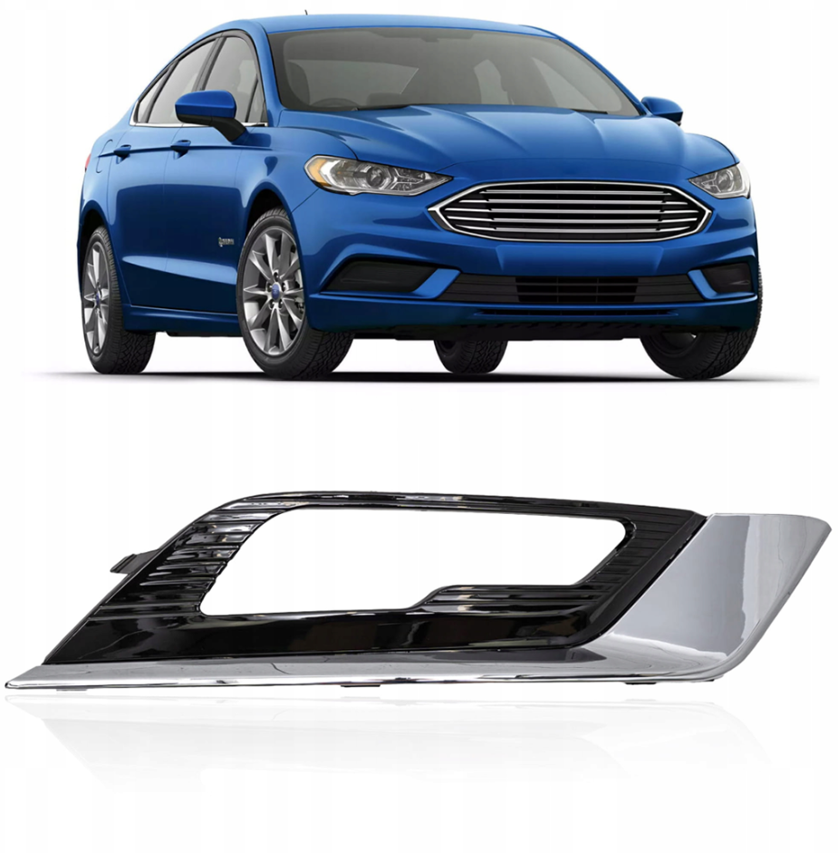 ნისლის ფარის FUSION 2017-2018 ხუფი წინა მარჯვენა შავი+ქრომირებული (ღია)